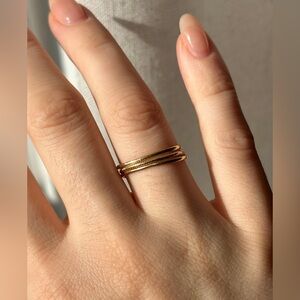 Solid 14k Gold Stacker Rings and Twist Ring